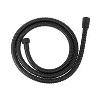 Furtun flexibil dus conic, Ferro, metalic 150 cm, negru