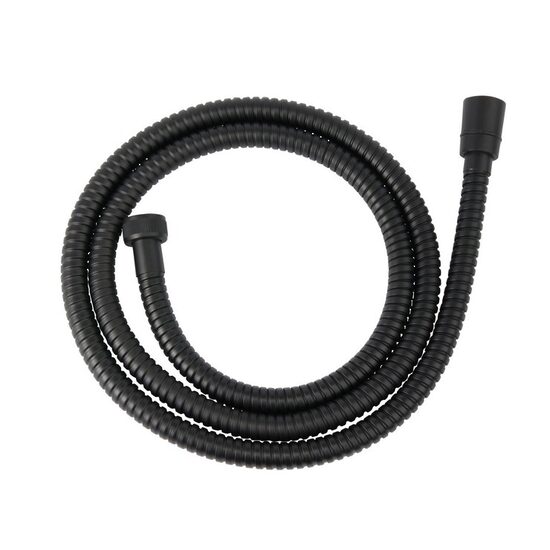 Furtun flexibil dus conic, Ferro, metalic 150 cm, negru