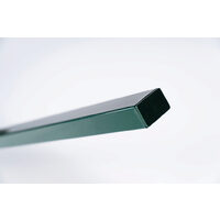 Stalp gard plastifiat pregaurit, capac, 60x40x2250mm, verde RAL 6005