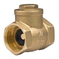 Supapa de sens din alama cu clapeta, Ferro, 1"_ZZK3