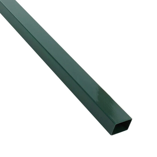 Stalp gard plastifiat, capac, 60x40x2500mm, verde Ral 6005