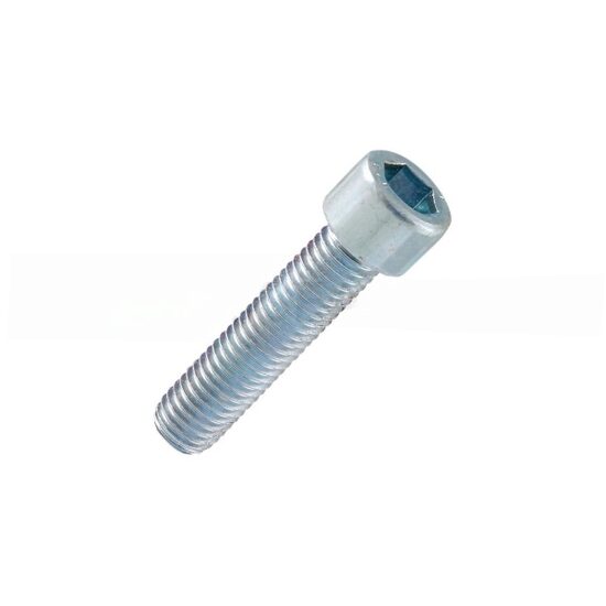 Surub cap cilindric DIN 912_8.8, 8 x 20mm, SW6, zincat alb