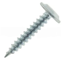 Surub cap plat dublu filet, ø4.2 x 25mm, 100buc/pg, zincat alb PH2