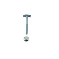 Surub cap T, M8 x 80mm ZN+VPS verde, Ral6005 + piulita conica de siguranta