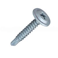 Surub cap plat autoforant, ø4.2 x 19mm PH2, 100buc/pg, zincat alb