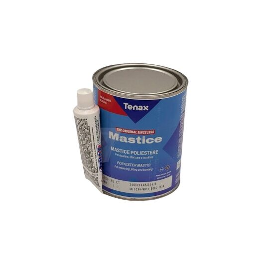 Mastic poliester pentru piatra naturala si quartz, Tenax Solido, transparent, 750ml + intaritor 45ml_11006