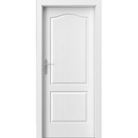 Usa interior cu falt, Porta Londra, model P,  80cm, alb argintiu, dreapta