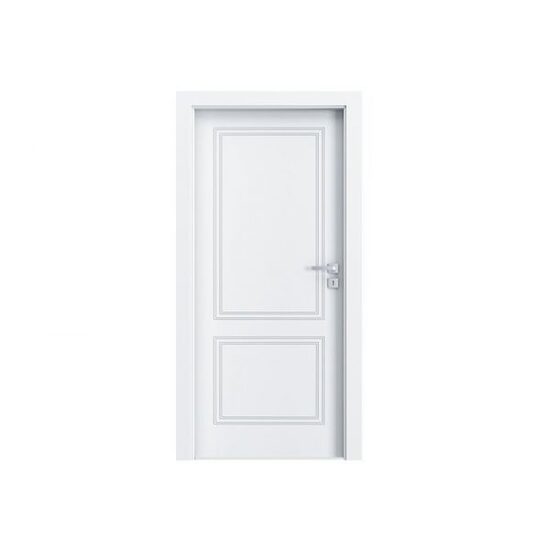 Usa interior cu falt, Porta Vector V., 80cm, alb argintiu, dreapta