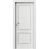 Usa interior cu falt, Porta Vector V, 80cm, alb argintiu, stanga