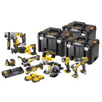 Set unelte fara fir DeWalt DCK1012P4T-QW, 18V, 10 piese, 4x5Ah, incarcator dublu