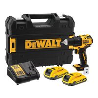 Masina de gaurit si insurubat fara fir DeWalt DCD708D2T-QW, 18V XR, 65 Nm, 0–1650 rpm, 2x2Ah