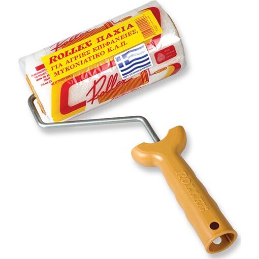 Trafalet lana naturala fir lung Rollex 18 cm cu maner 