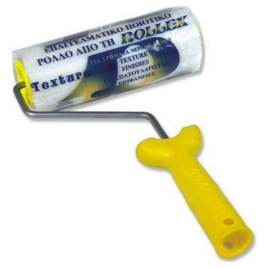 Trafalet lana naturala fir scurt Rollex Texture 24 cm cu maner 