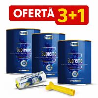 Promo set 3+1: Vopsea ultra lavabila ecologica All in One, Status Supreme, alba, finisaj eggshell, 5l +Trafalet lana naturala fir scurt, Rollex Texture, cu maner, 24cm